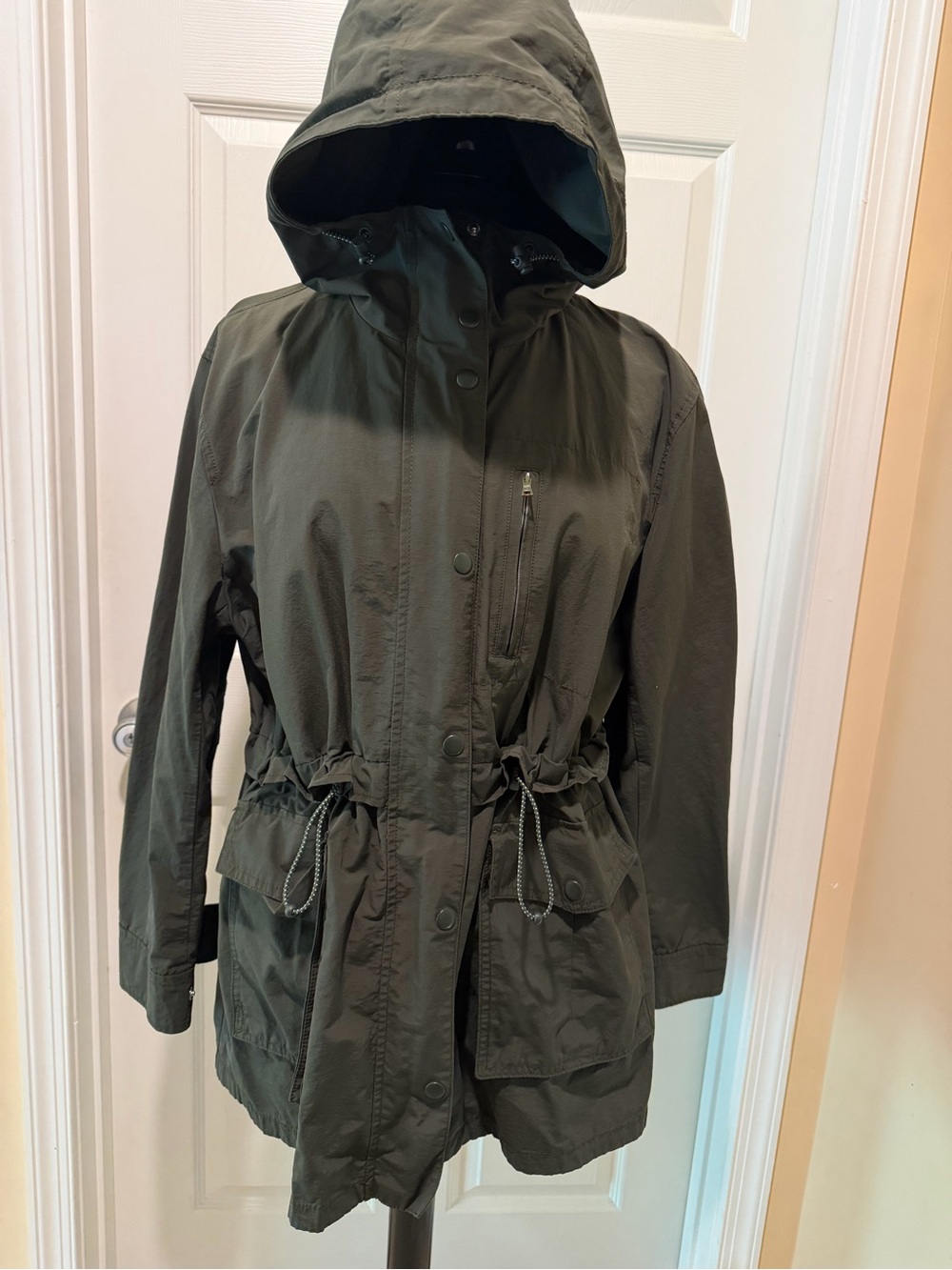 J. Crew Olive Hooded Utility Anorak Jacket